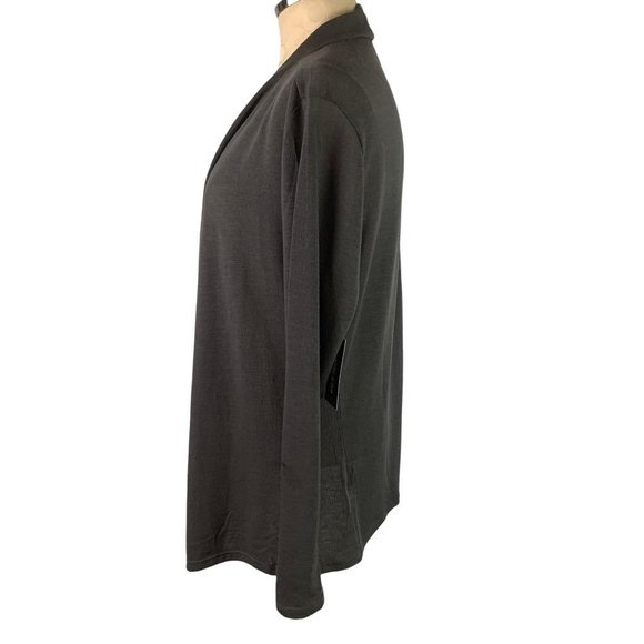Small Allie & Rob Gray Lightweight Women's Sweater Open Cardigan Long Sleeve New - Picture 4 of 9